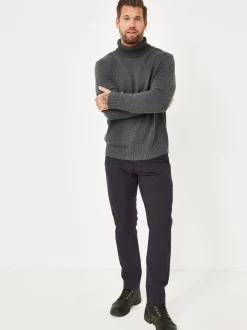 Redpoint Herren Chino - Jasper Straight Fit in anthrazit