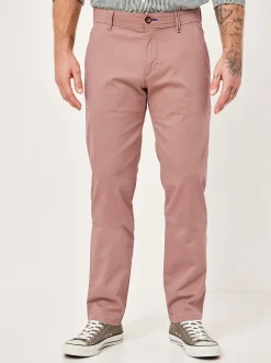 Redpoint Herren Chino - ODESSA Straight Fit in rosa
