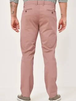Redpoint Herren Chino - ODESSA Straight Fit in rosa