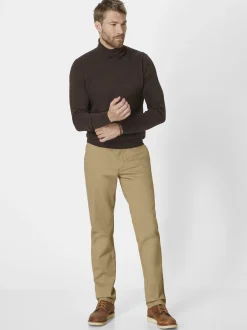 Redpoint Herren Chino - ODESSA Straight Fit in beige