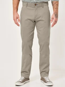 Redpoint Herren Chino - ODESSA Straight Fit in kitt