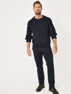 Redpoint Herren Chino - ODESSA THERMO Straight Fit in marine