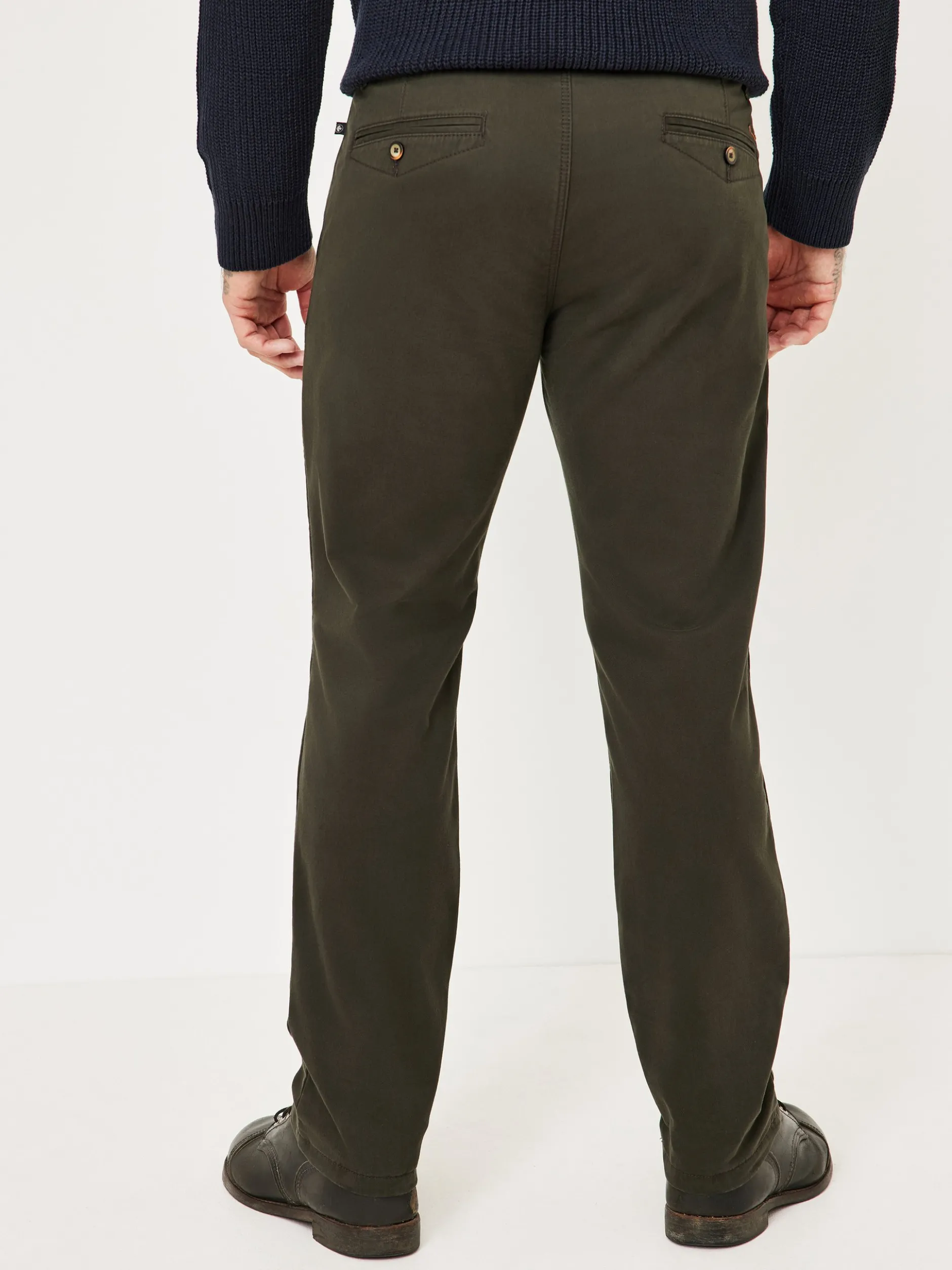 Redpoint Herren Chino - ODESSA THERMO Straight Fit in oliv