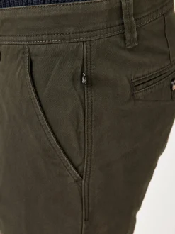 Redpoint Herren Chino - ODESSA THERMO Straight Fit in oliv