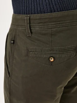 Redpoint Herren Chino - ODESSA THERMO Straight Fit in oliv