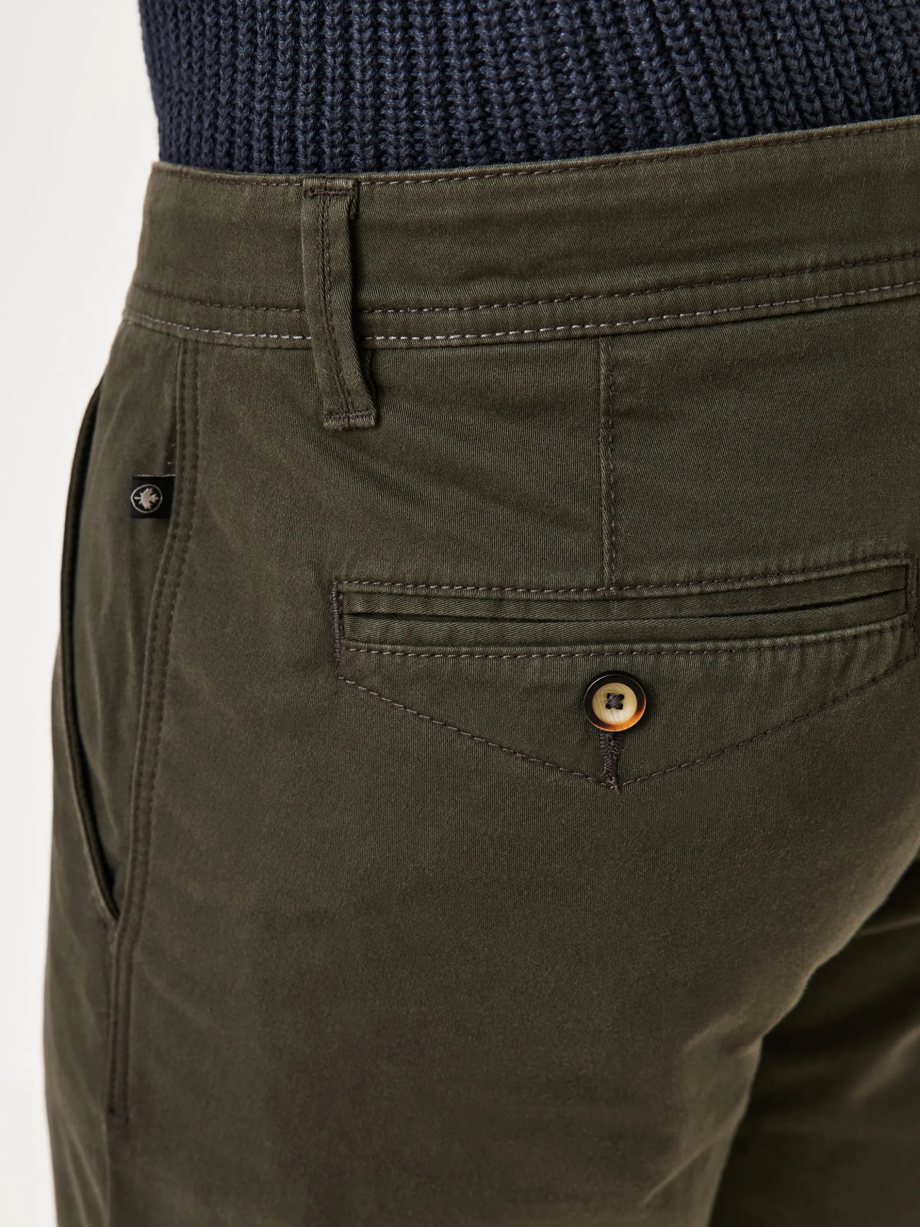 Redpoint Herren Chino - ODESSA THERMO Straight Fit in oliv
