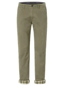 Redpoint Herren Chino - ODESSA THERMO Straight Fit in oliv