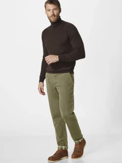 Redpoint Herren Chino - ODESSA THERMO Straight Fit in oliv