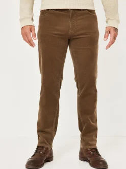 Redpoint Herren Cordhose - MILTON Straight Fit in taupe