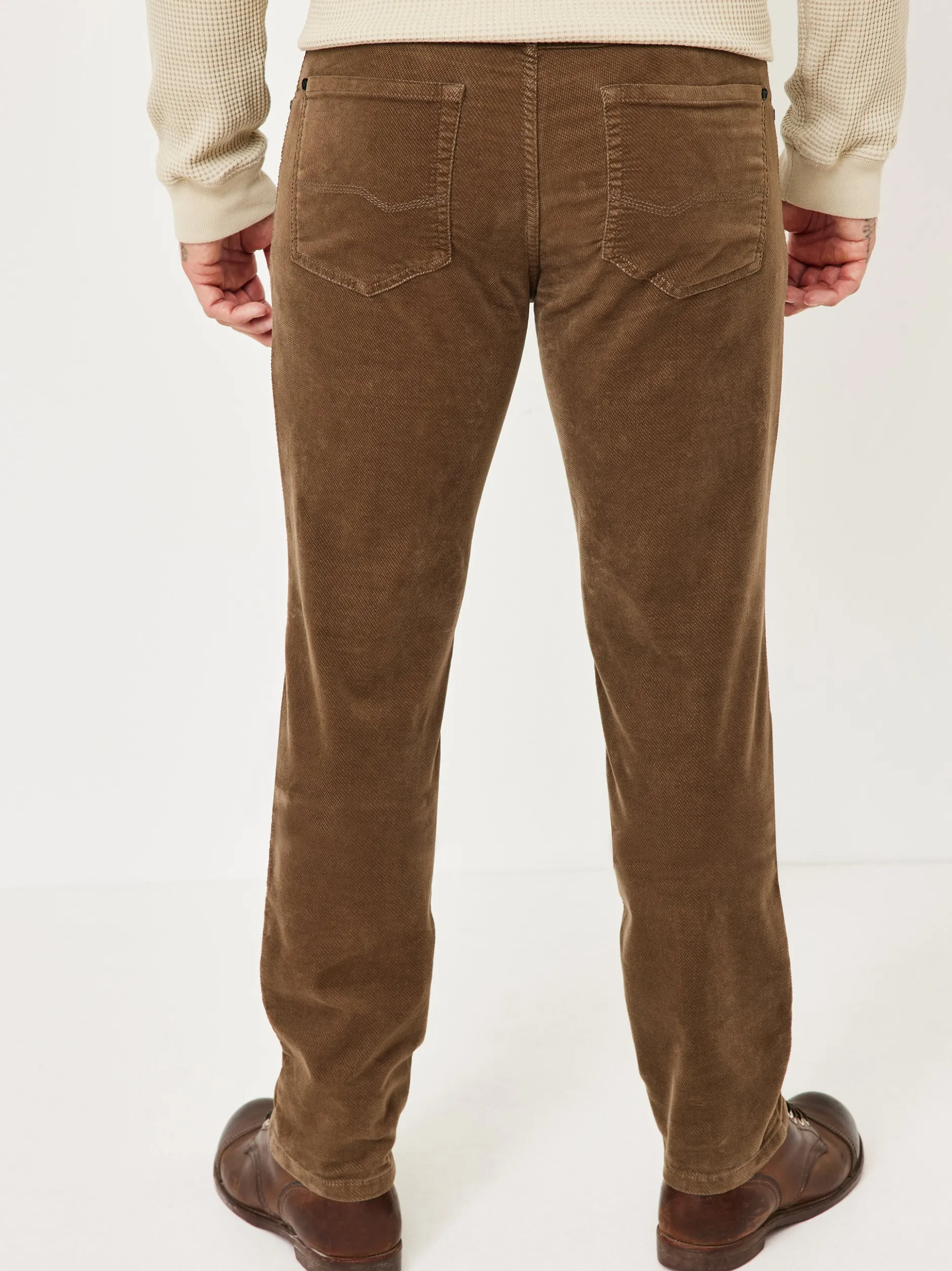 Redpoint Herren Cordhose - MILTON Straight Fit in taupe