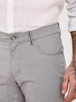 Redpoint Herren Hose - MILTON Straight Fit in hellgrau