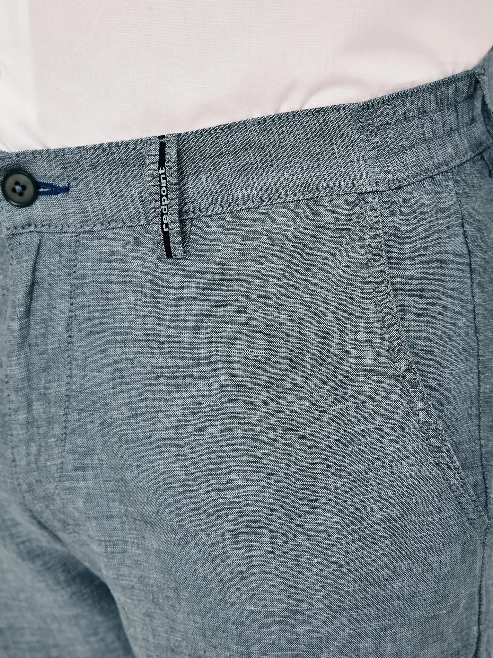 Redpoint Herren 5-Pocket Hose - HALIFAX Slim Fit in marine