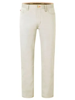 Redpoint Herren 5-Pocket Hose - MONTREAL Straight Fit in kitt