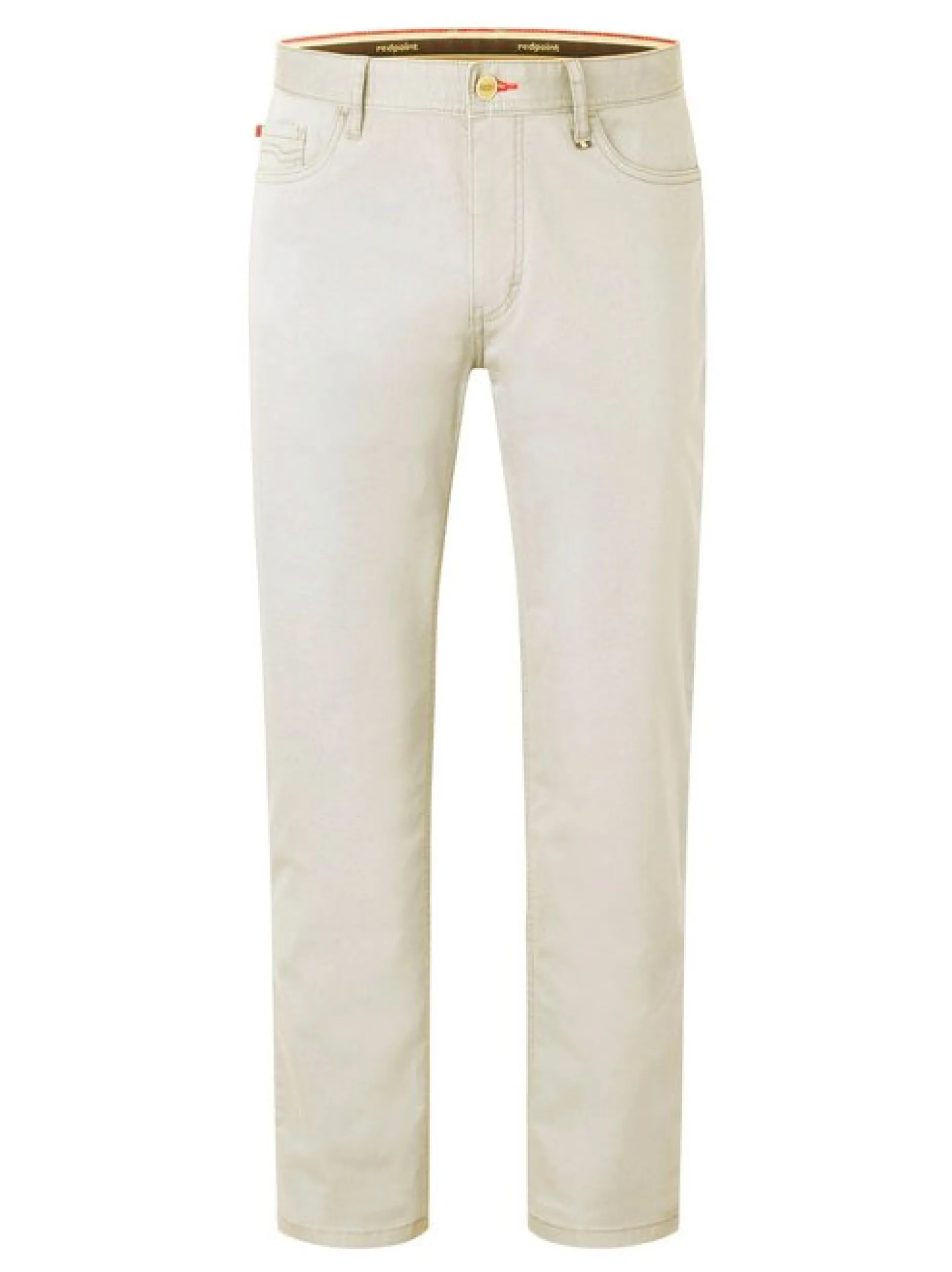 Redpoint Herren 5-Pocket Hose - MONTREAL Straight Fit in kitt