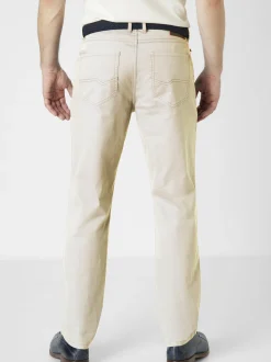 Redpoint Herren 5-Pocket Hose - MONTREAL Straight Fit in kitt