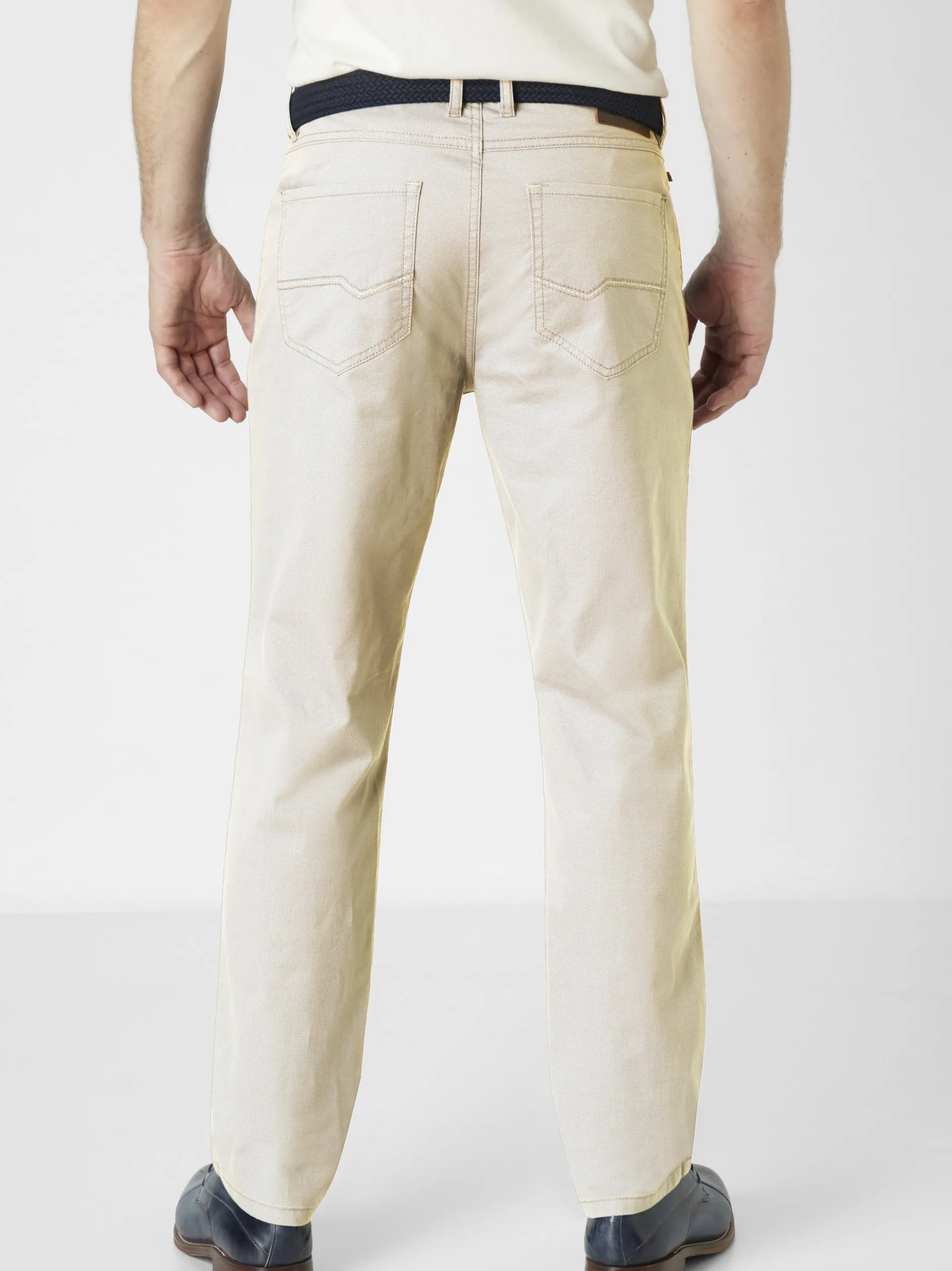 Redpoint Herren 5-Pocket Hose - MONTREAL Straight Fit in kitt