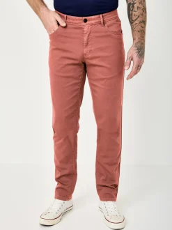 Redpoint Herren 5-Pocket Hose - Milton Straight Fit in koralle
