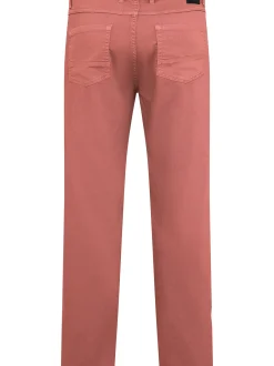 Redpoint Herren 5-Pocket Hose - Milton Straight Fit in koralle