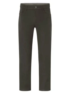 Redpoint Herren 5-Pocket Hose - MILTON Straight Fit in oliv