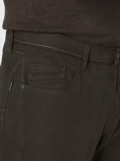 Redpoint Herren 5-Pocket Hose - MILTON Straight Fit in oliv
