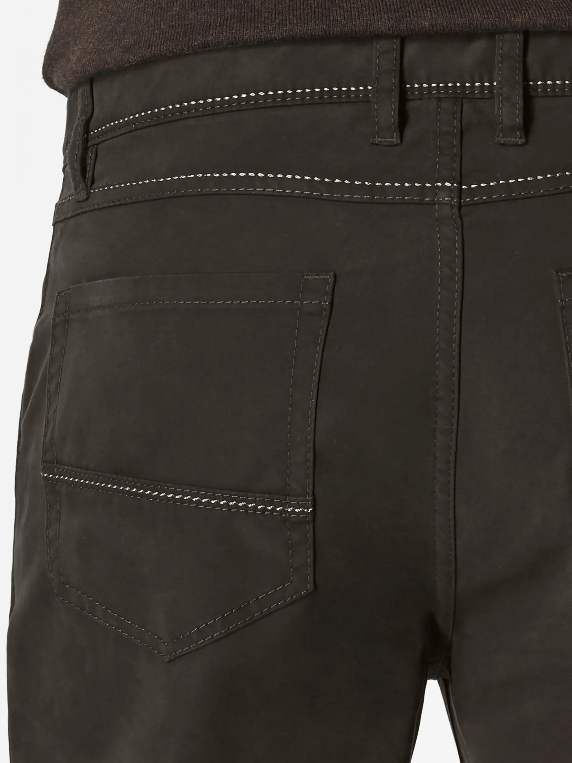 Redpoint Herren 5-Pocket Hose - MILTON Straight Fit in oliv