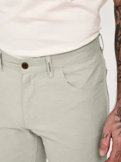 Redpoint Herren 5-Pocket Hose - MILTON Straight Fit in schilf