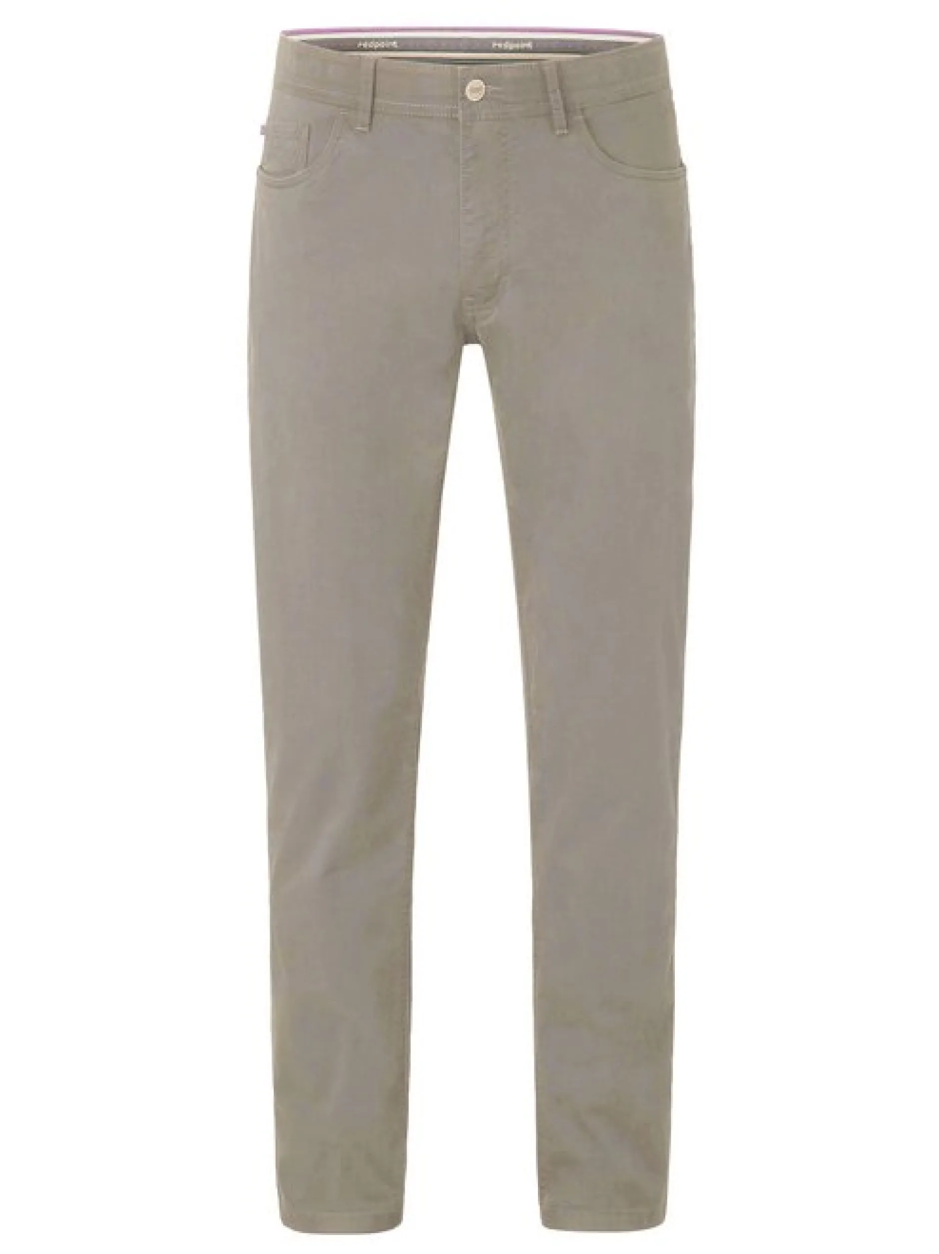 Redpoint Herren 5-Pocket Hose - MONTREAL Straight Fit in beige