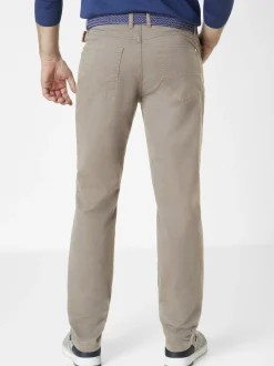 Redpoint Herren 5-Pocket Hose - MONTREAL Straight Fit in beige