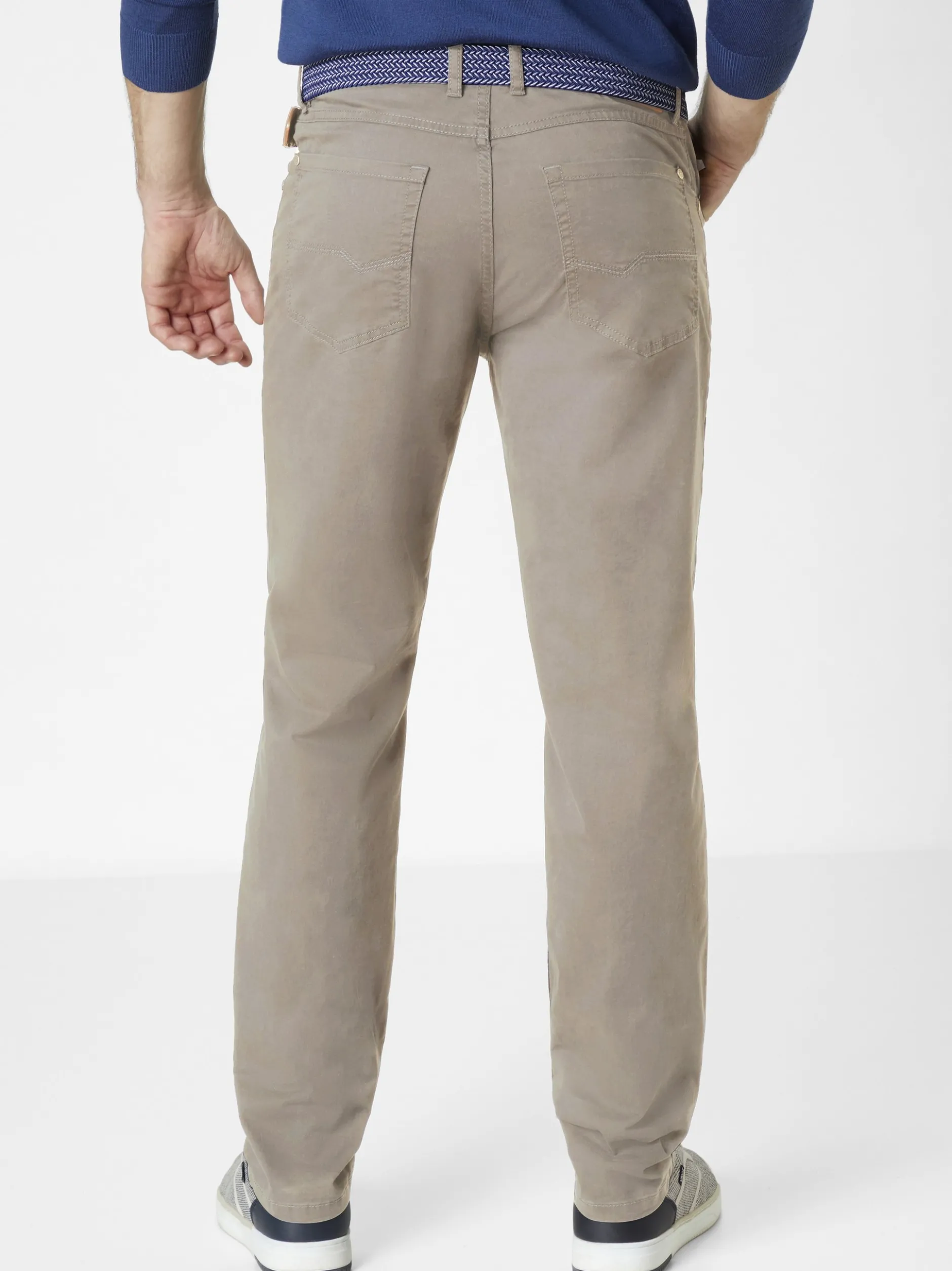 Redpoint Herren 5-Pocket Hose - MONTREAL Straight Fit in beige