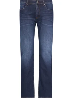 Redpoint Herren 5-Pocket Jeans - LANGLEY Straight Fit in medium stone