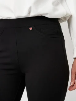 Relaxed Damen Hose - Alice Slim in schwarz - Länge: lang