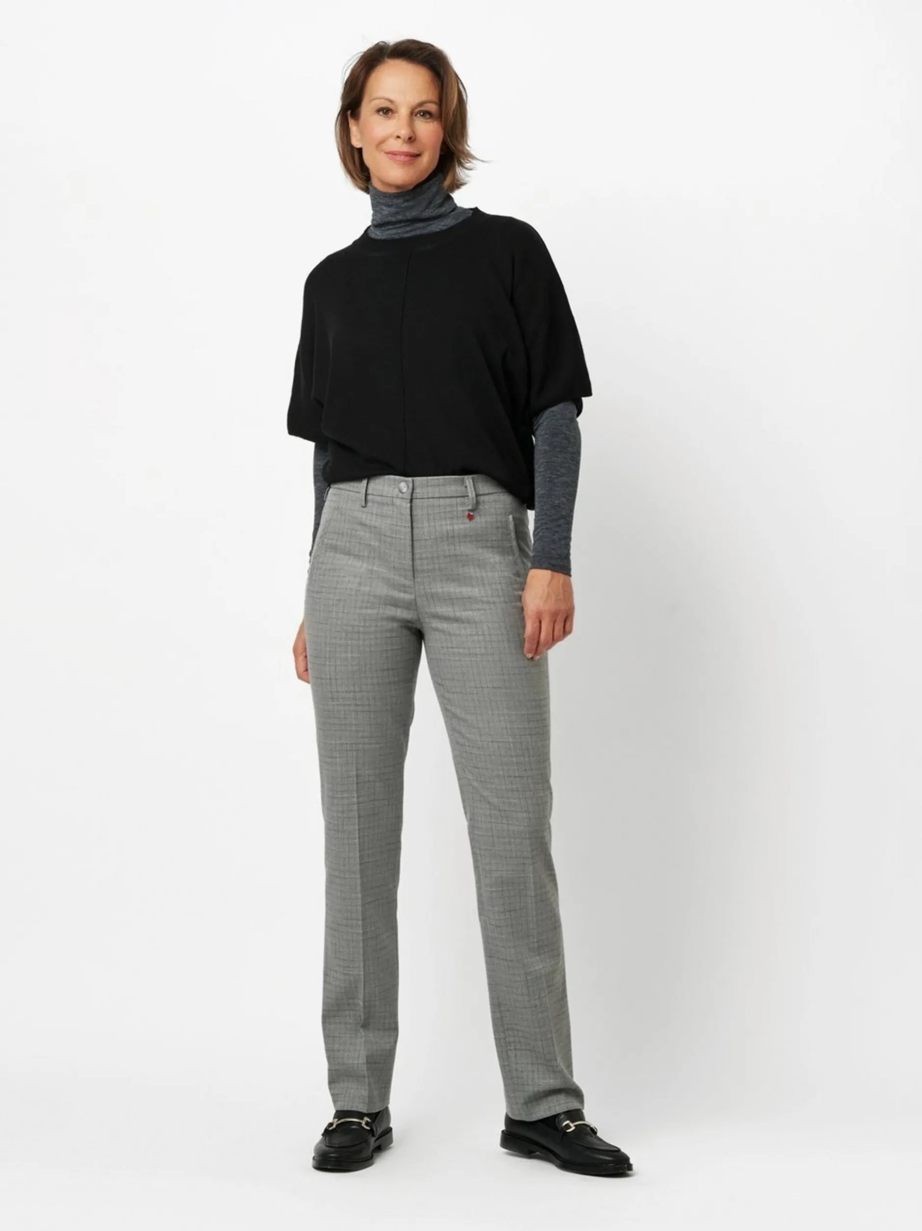 Relaxed Damen Hose - Meine beste Freundin in grau