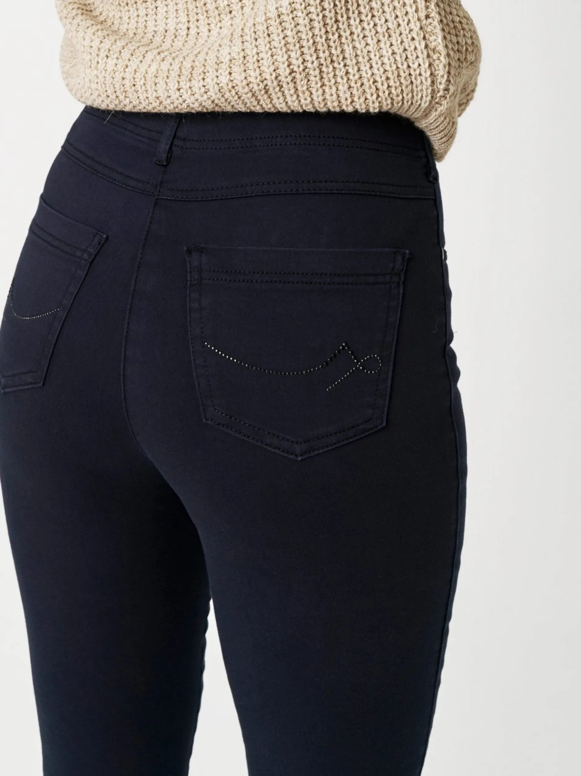 Relaxed Damen Hose - Meine beste Freundin Slim in blau