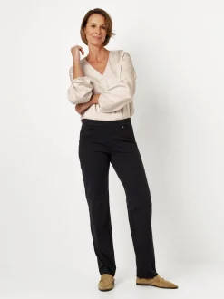 Relaxed Damen Hose - Scarlet Wide in schwarz
