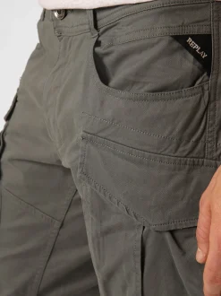 Replay Herren Hose in khaki - Länge: lang