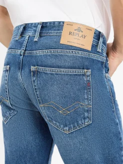Replay Herren Jeans - Grover in dark stone - Länge: lang