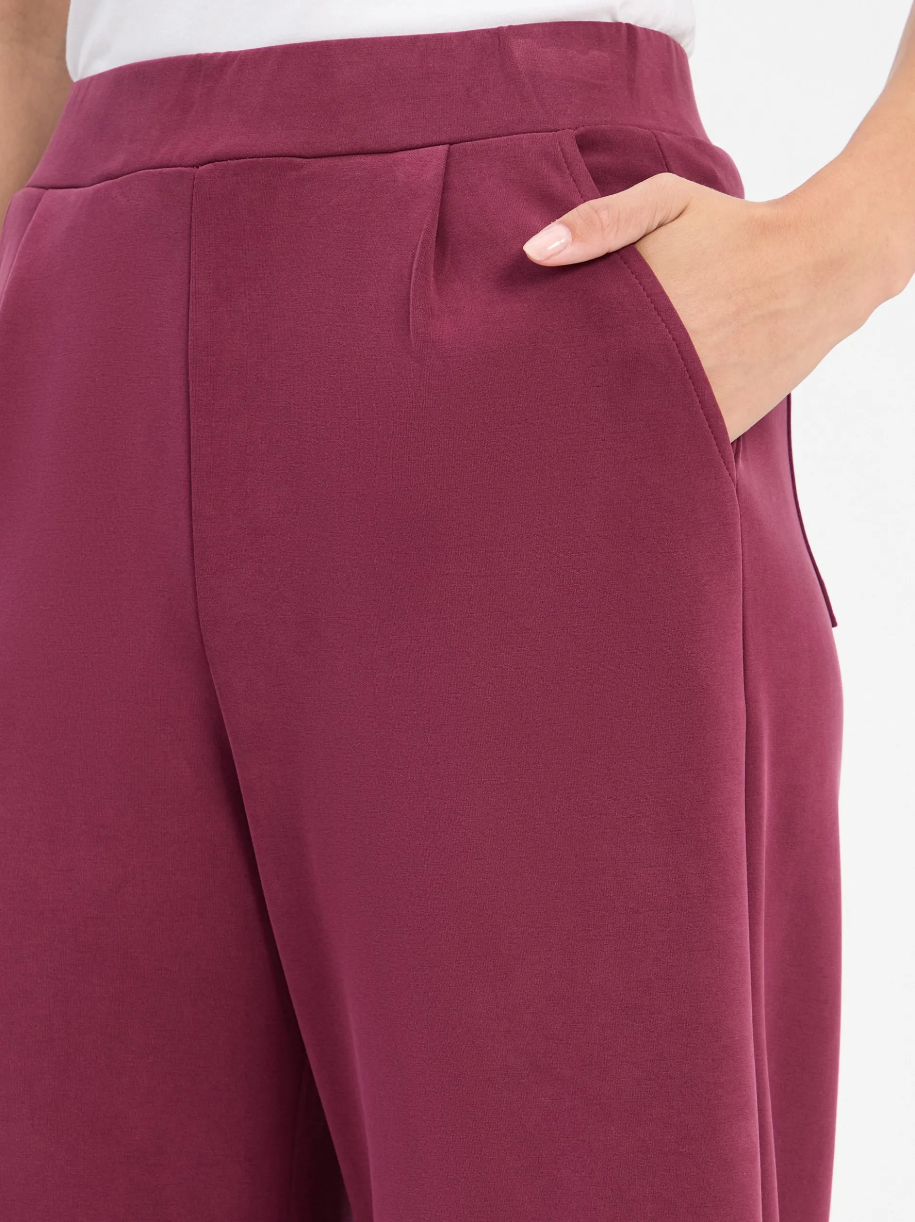 Rich & Royal Damen Culotte - Peach in aubergine