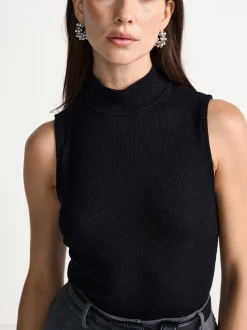 Rich & Royal Damen Jersey-Top in schwarz