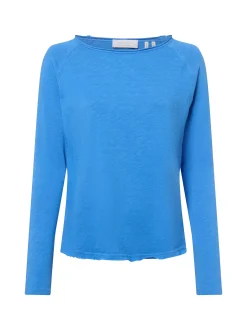 Rich & Royal Damen Langarmshirt in blau - Ärmel: langarm