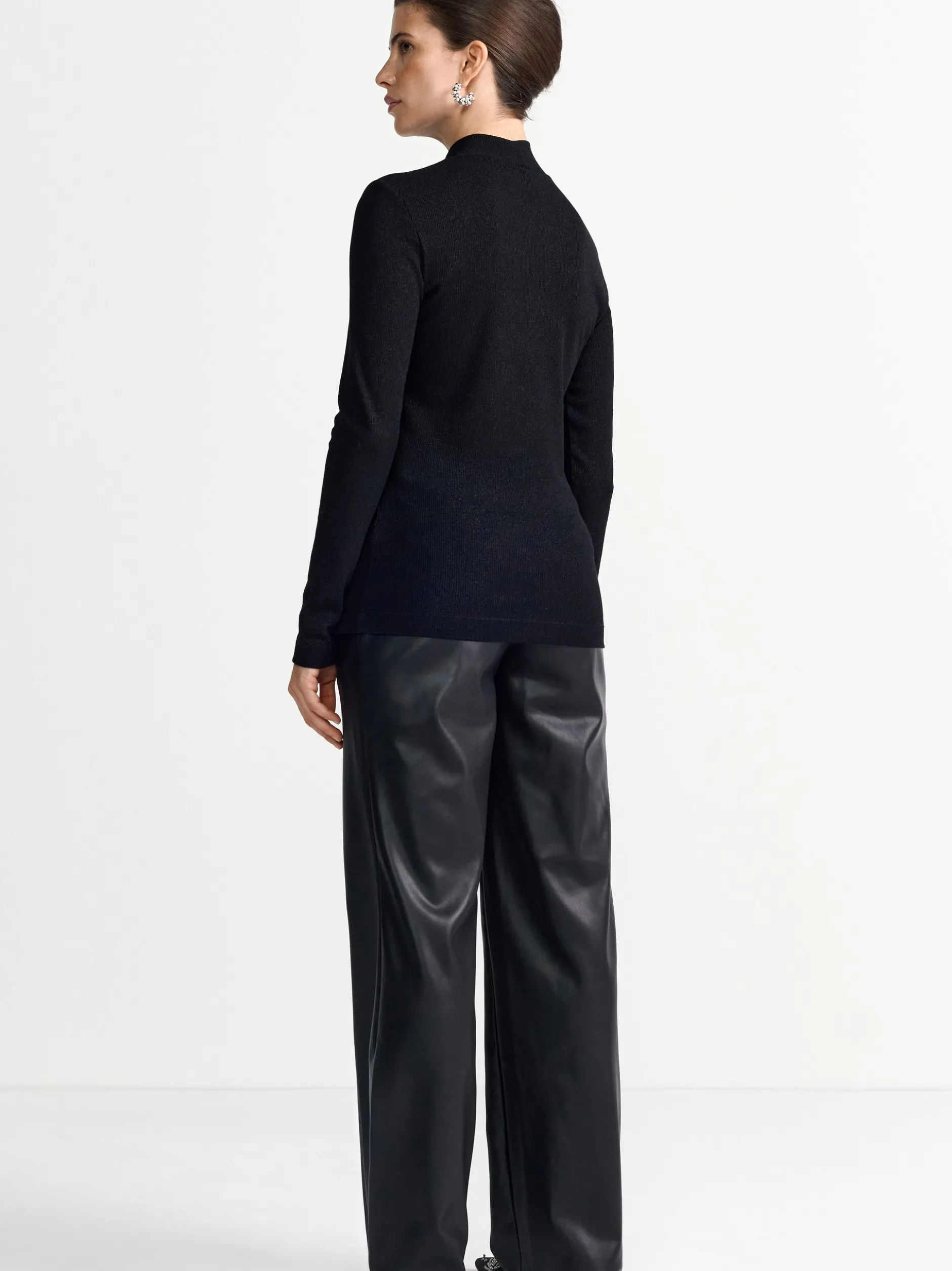 Rich & Royal Damen Langarmshirt in schwarz