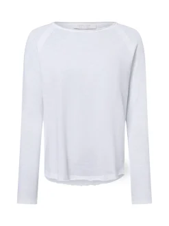Rich & Royal Damen Langarmshirt in weiß - Ärmel: langarm