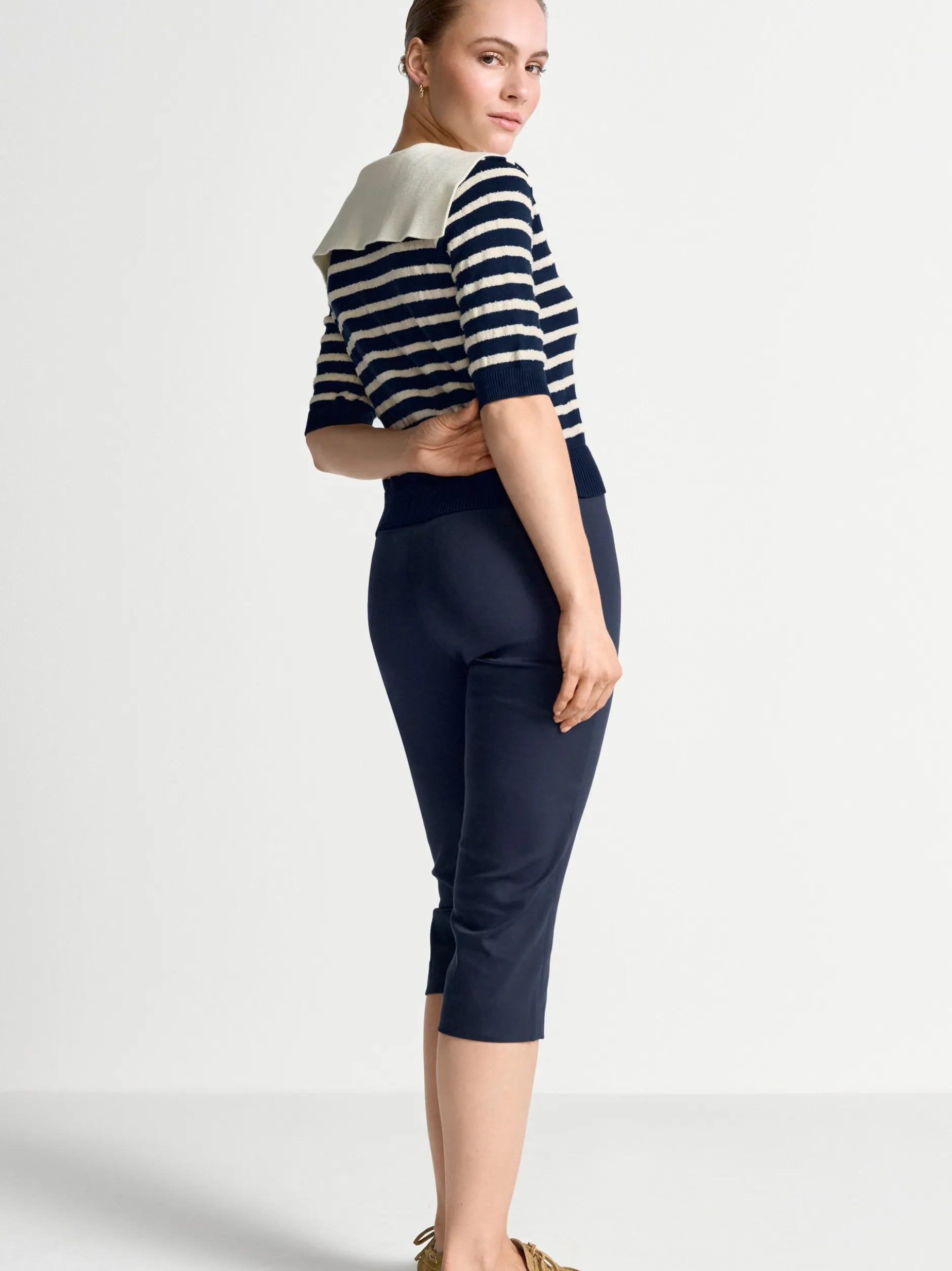 Rich & Royal Damen Strickjacke in marine ecru