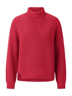 Rich & Royal Damen Strickpullover mit Cashmere-Anteil in rot