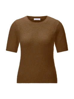 Rich & Royal Damen Strickshirt in cognac