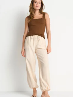 Rich & Royal Damen Top in nougat - Ausschnitt: Rundhals