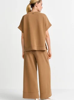Rich & Royal Damen T-Shirt in braun - Ärmel: extra kurz