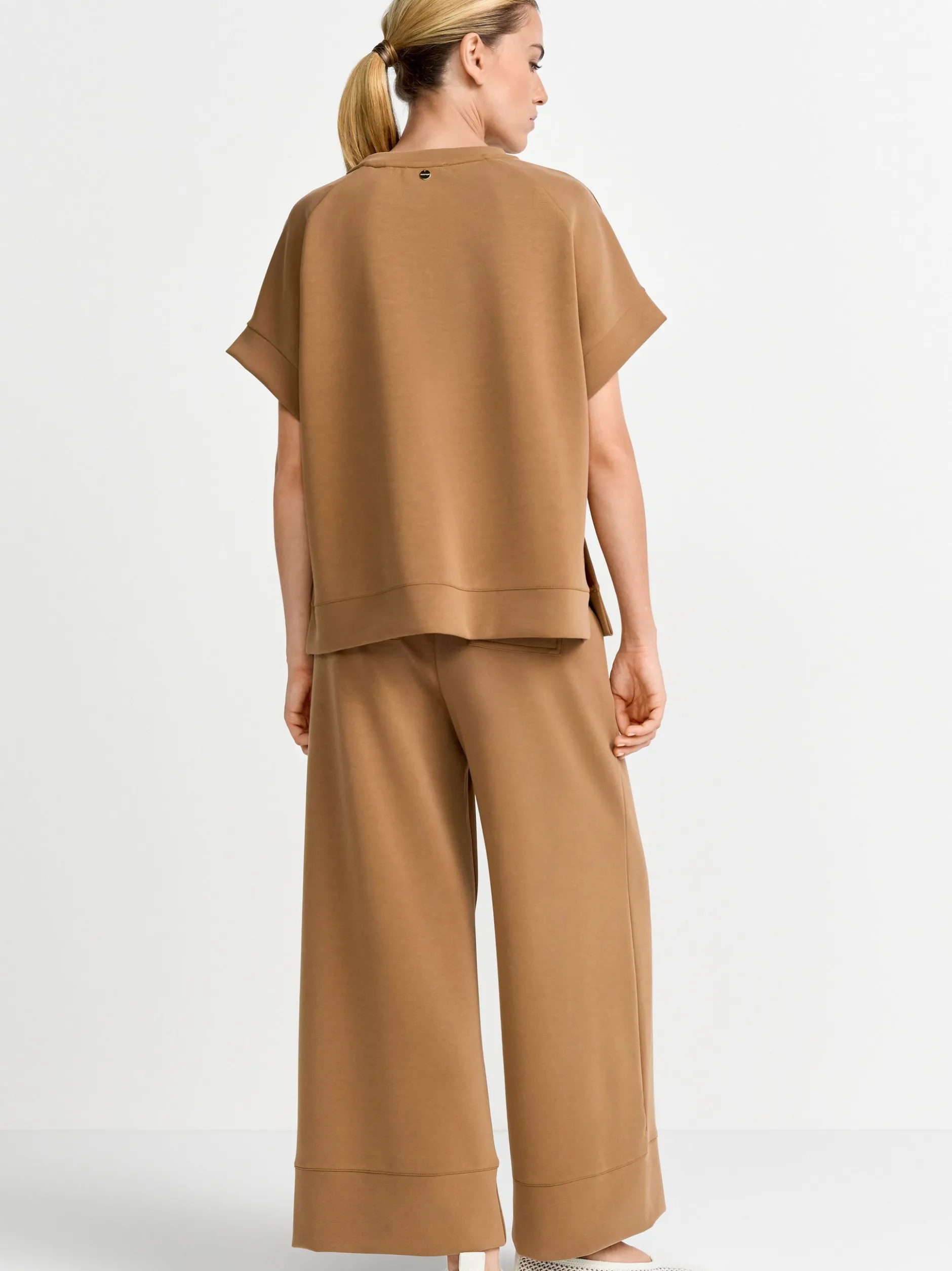 Rich & Royal Damen T-Shirt in braun - Ärmel: extra kurz