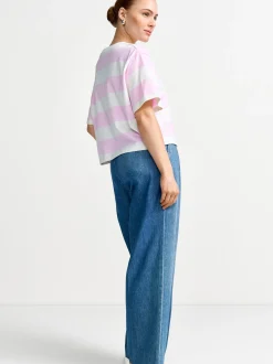 Rich & Royal Damen T-Shirt in rosa ecru - Ärmel: kurzarm