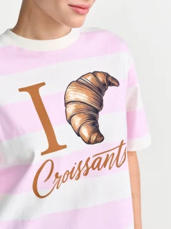 Rich & Royal Damen T-Shirt in rosa ecru - Ärmel: kurzarm