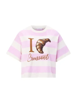 Rich & Royal Damen T-Shirt in rosa ecru - Ärmel: kurzarm